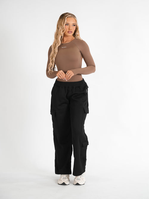 Cargo Track Pant - Black