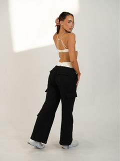 Cargo Track Pant - Black