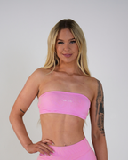 Amplify Bandeau Bra - Blossom Pink