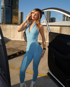 NKED 3.0 Zipped Jumpsuit - Light Blue