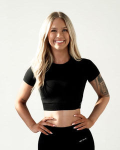 Amplify Baby Crop Tee - Black