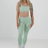Amplify Halter Bra - Palm Green