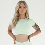 Amplify Baby Crop Tee - Palm Green