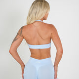 Amplify Halter Bra - Baby Blue