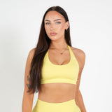 Amplify Halter Bra - Lemon