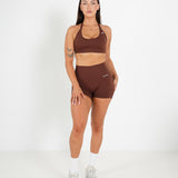 Amplify Halter Bra - Espresso