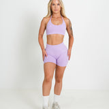 Amplify Halter Bra - Lavender