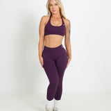 Amplify Halter Bra - Acai
