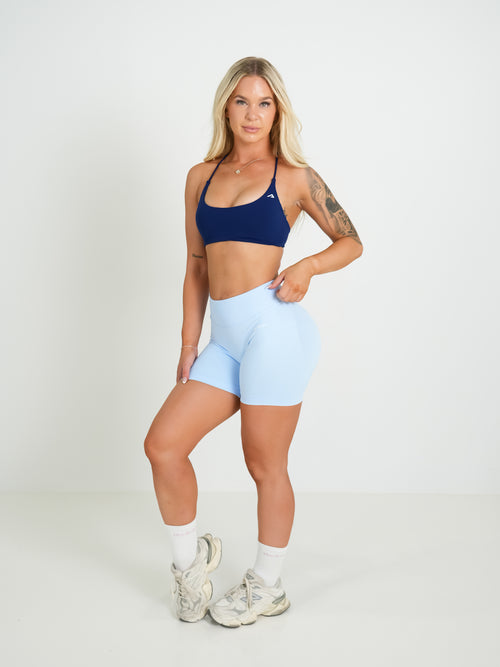 Amplify Twist Back Bra - Dark Navy